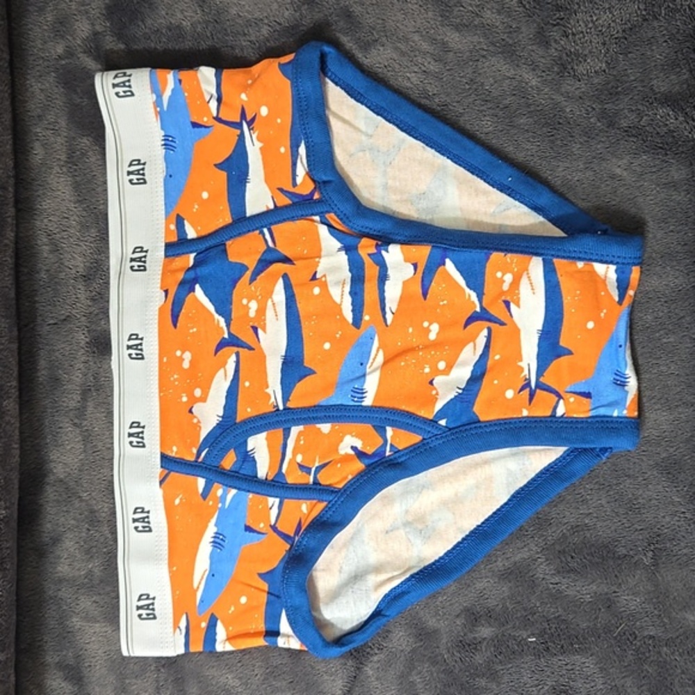 GAP Shark Print Briefs - Orange (26")